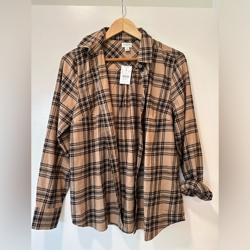 NWT J.Crew Flannel Shirt Size Small